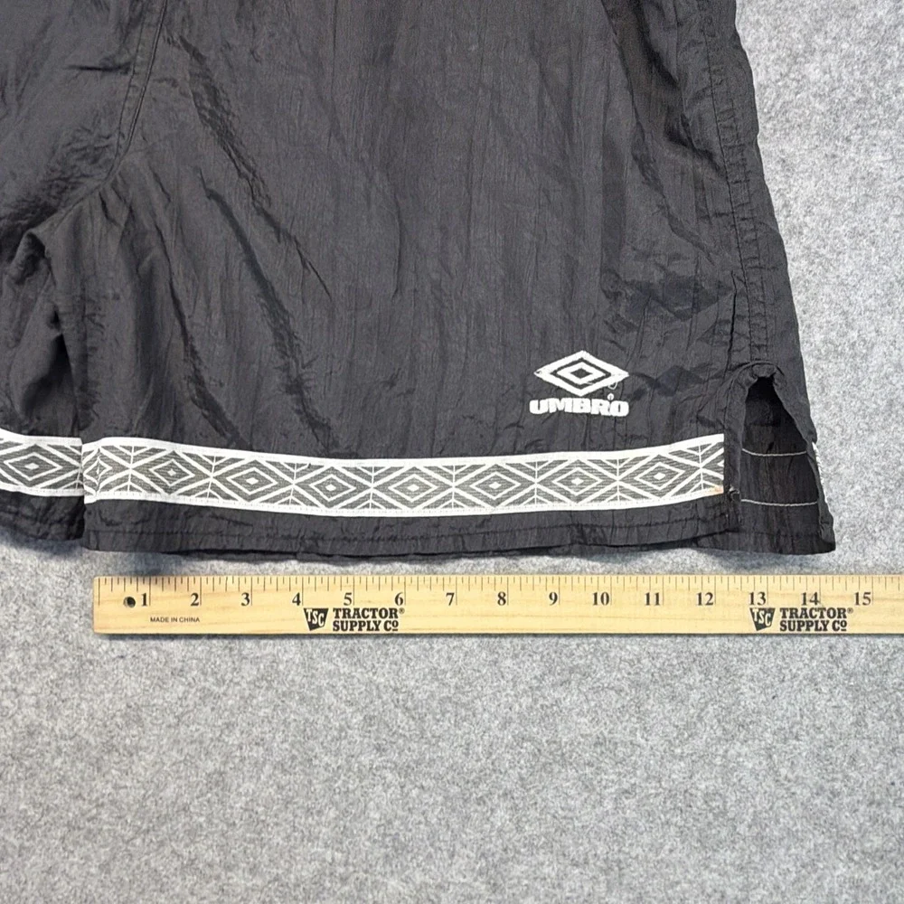 Vintage 90s Umbro Soccer Shorts Adult XL Black Made In USA
